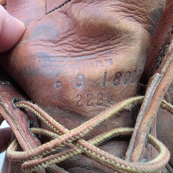 Red Wing USA Blacksmith Mens Size 6 D Brown Lace Up Boots Work Wear Casual - Picture 6 of 14